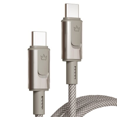 Кабель VLP Force Line USB-C to USB-C 1.2m 100W Натуральный титан